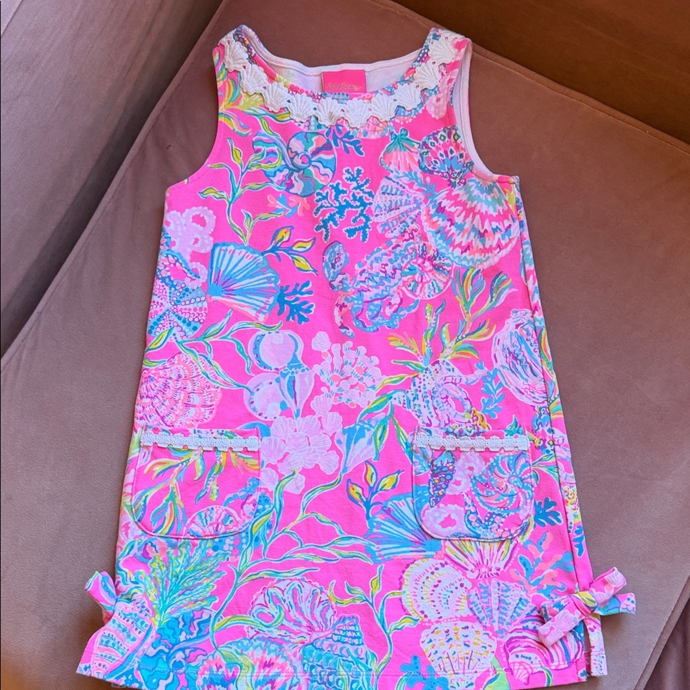 Lilly Pulitzer Pink and Blue Seashell Dress